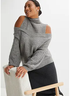 Cold shoulder-tröja, bonprix