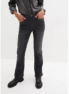 Stretchiga termojeans, bootcut, bonprix