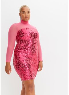 Klänning med paljetter och mesh, BODYFLIRT boutique