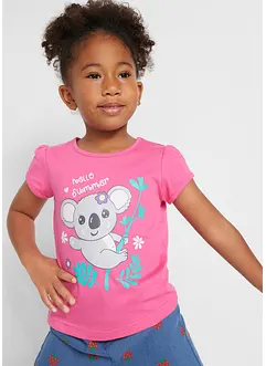 T-shirt i ren ekologisk bomull för barn (2-pack), bonprix