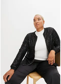 Blusjacka med paljetter, bonprix