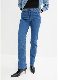 Stretchjeans med hög midja, raka ben, bonprix