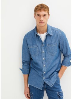 Långärmad jeansskjorta, John Baner JEANSWEAR