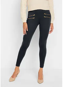 Leggings med bekväm midja och prydnadskedjor, bonprix