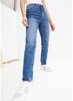 Jeans med hög midja, raka ben, John Baner JEANSWEAR