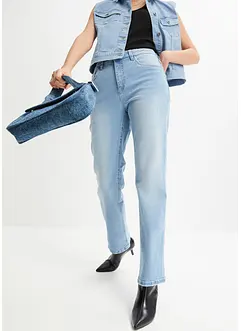 Stretchjeans med vida ben och hög midja, bonprix