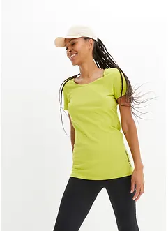 Lång topp med texttryck (2-pack), bonprix