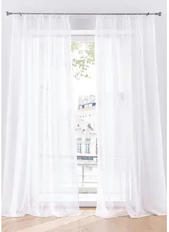 Gardin med fint strukturerad yta (1-pack), bonprix