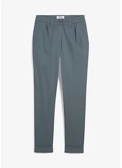 Stretchiga chinos med bekväm midja och uppvikta benslut, bonprix