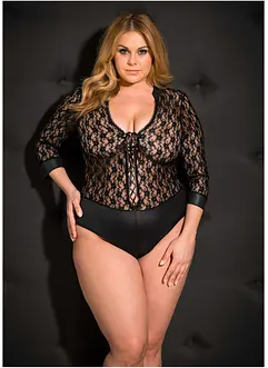 Långärmad body ouvert, bonprix