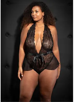 Body ouvert i spets, bonprix