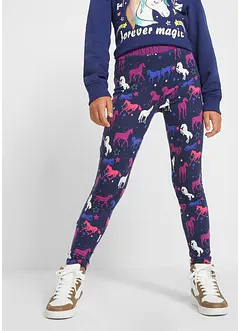 Termoleggings med hästmotiv för barn, bonprix