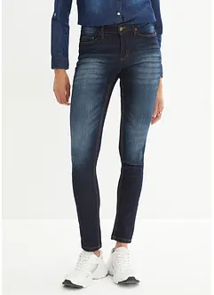 Stretchiga skinny-jeans med medelhög midja, bonprix