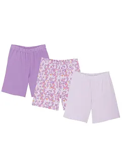 Jerseyshorts i ren ekologisk bomull för barn (3-pack), bonprix