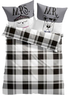 Vändbara sängkläder med sött hundpar, bpc living bonprix collection