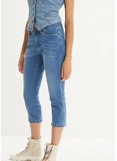 Bekvämt stretchiga 7/8-jeans, bonprix