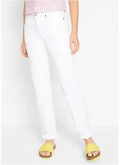 Mom Jeans Mid Waist, långa ben, bonprix