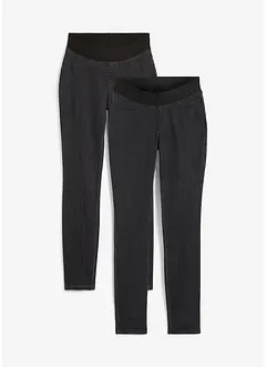 Jeansjeggings med resår (2-pack), bonprix