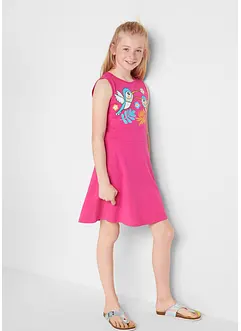 Jerseyklänning  (3-pack), ekologisk bomull, bonprix