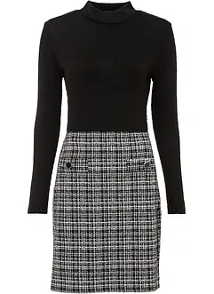 Miniklänning viskosmix med mjukt fall, bonprix