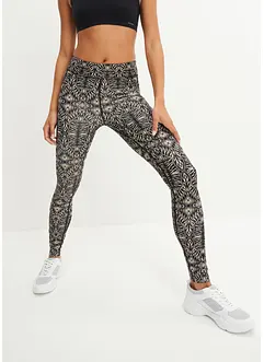 Snabbtorkande mönstrade sportleggings, bonprix