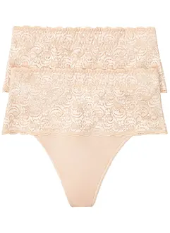 Stringtrosa med medelhög formande effekt (2-pack), bonprix