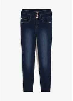 Stuprörsjeans med hög midja och lång klappgylf, bonprix