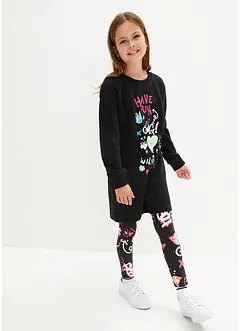 Trikåklänning av ekologisk bomull, bonprix