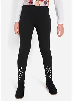 Leggings av elastisk bomullsmix, bonprix