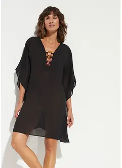 Strandtunika i tunn chiffong, bonprix