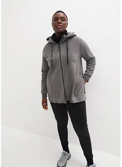 Fleecejacka med fickor med dragkedja, bonprix