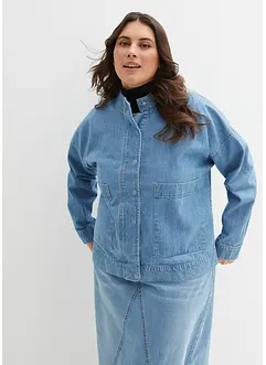 Jeansjacka med cargodetaljer, bonprix