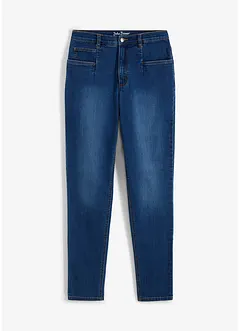 Stretchiga mom jeans med hög midja, bonprix