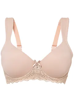 Formpressad BH med vadderade axelband, bonprix