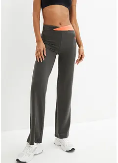 Stretchig sportbyxa med bomull (2-pack), bonprix