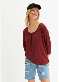 Oversizetopp i materialmix, bonprix