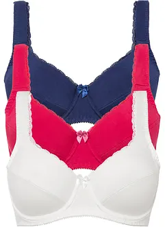 BH med bygel i ekologisk bomull (3-pack), bonprix