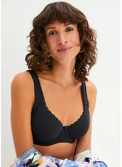 BH med bygel i ekologisk bomull (3-pack), bonprix