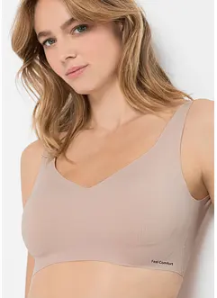 Vadderad Feel Comfort T-shirtbehå med lasercut utan bygel, bonprix