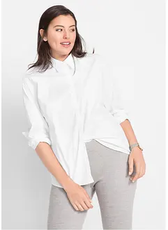 Stretchblus, långärmad, bonprix