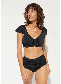 Bikinibyxa med rynk och lätt formande effekt, bonprix