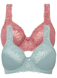 Minimizer-BH med vadderade axelband (2-pack), bonprix