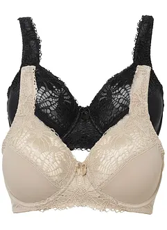 Minimizer-BH med vadderade axelband (2-pack), bonprix