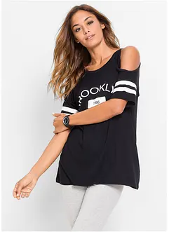 Topp med cut-outs i mjuk viskos, bonprix
