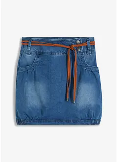 Jeanskjol med skärp, bonprix