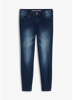 Korta tajta stuprörsjeans med medelhög midja, bonprix