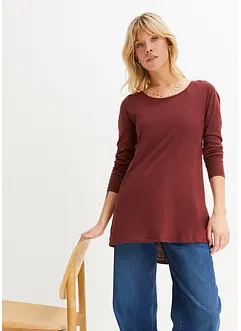 Långärmad lång topp, bonprix