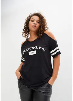 Topp med cut-outs i mjuk viskos, bonprix