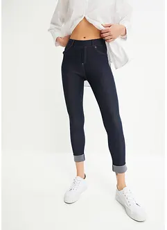 Leggings med jeanslook i bomullsmix, bonprix