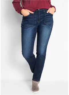 Straight Jeans High Waist, Stretch, bonprix